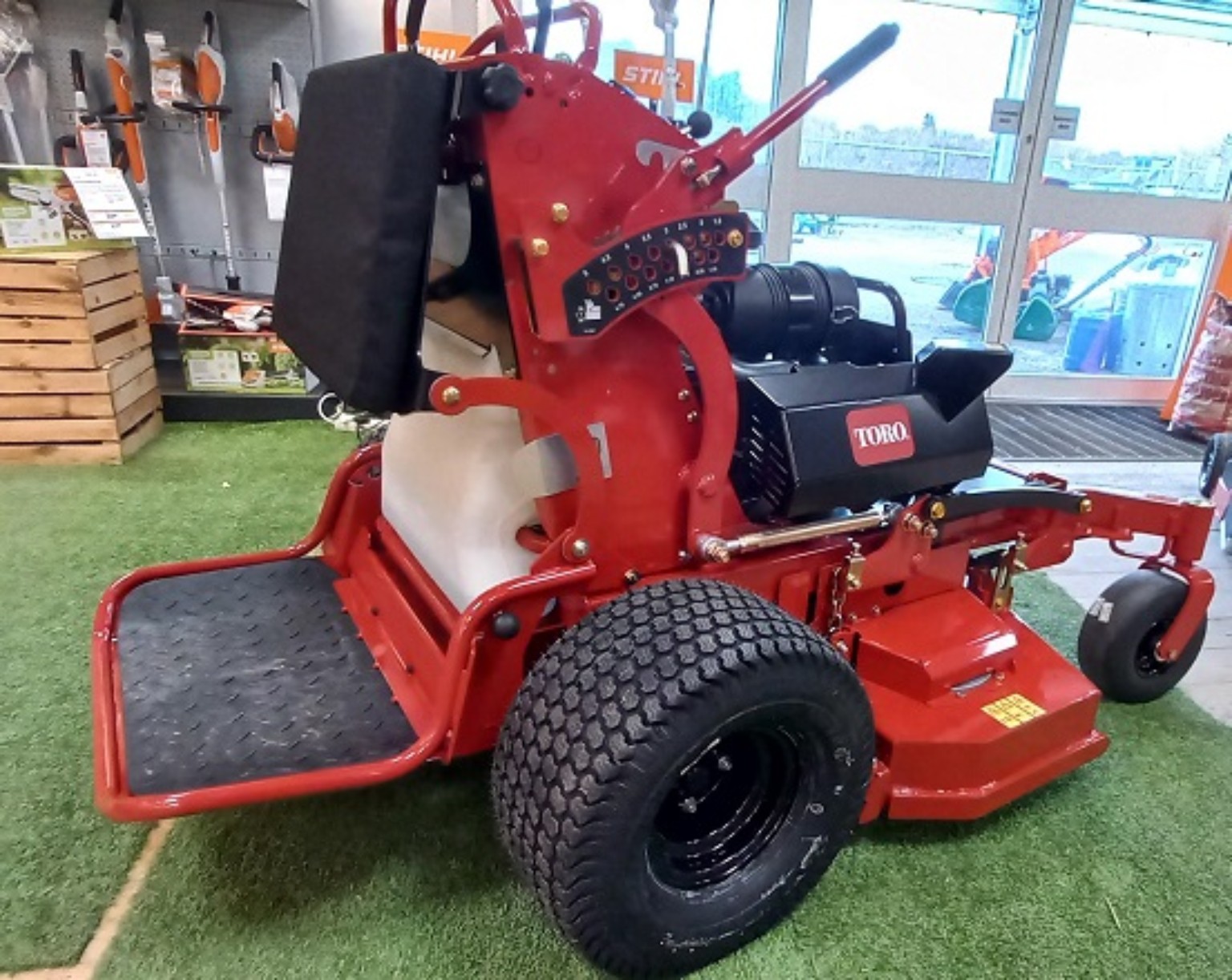 Commercial mower used for acreage mowing in Bundaberg